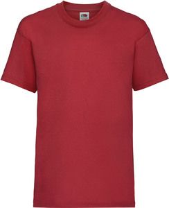 Fruit of the Loom SC221B - T-Shirt Enfant Coton Rouge