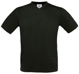 B&C CG153 - T-Shirt Col V Manches Courtes Noir