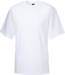 Russell RUZT180 - T-Shirt Homme Manches Courtes 100% Coton Blanc