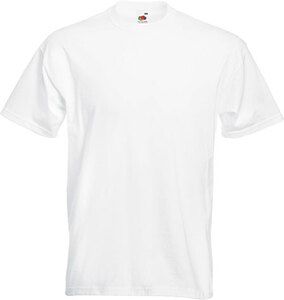 Fruit of the Loom SC61044 - T-Shirt Homme Manches Courtes 100% Coton Blanc