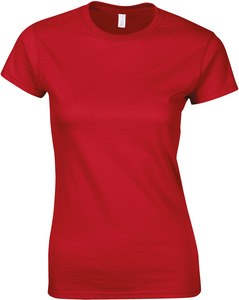 Gildan GI6400L - T-Shirt Femme 100% Coton Rouge