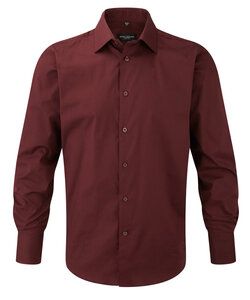 Russell Collection RU946M - Fitted Shirt - Chemise Ajustée Manches Longues Port
