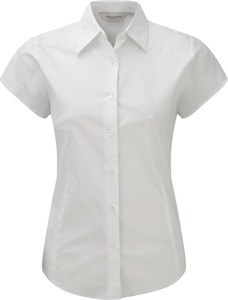 Russell Collection RU947F - Chemise Femme Ajustée, Manches Courtes