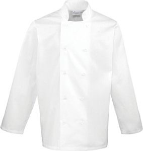 Premier PR657 - Veste de cuisinier à manches longues Blanc