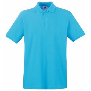 Fruit of the Loom SS255 - Polo Premium Homme Azure Blue