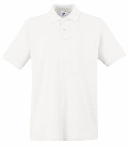 Fruit of the Loom SS255 - Polo Premium Homme Blanc
