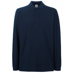 Fruit of the Loom SS258 - Polo à manches longues Premium Deep Navy