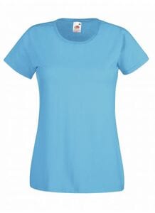 Fruit of the Loom SS050 - T-Shirt Femme Valueweight Azure Blue