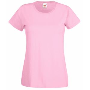 Fruit of the Loom SS050 - T-Shirt Femme Valueweight Rose Pale