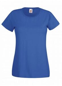 Fruit of the Loom SS050 - T-Shirt Femme Valueweight Bleu Royal