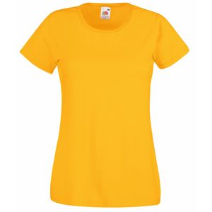 Fruit of the Loom SS050 - T-Shirt Femme Valueweight Sunflower