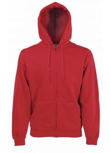 Fruit of the Loom SS222 - Sweat-shirt à zippé Classic 80/20 Rouge