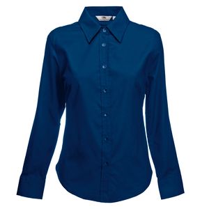 Fruit of the Loom SS001 - Chemise Oxford à manches longues de coupe féminine