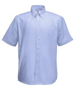 Fruit of the Loom SS112 - Chemise Oxford à manches courtes Oxford Blue
