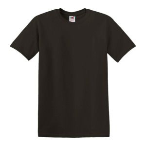 Fruit of the Loom SS030 - T-shirt Manches courtes pour homme Chocolat
