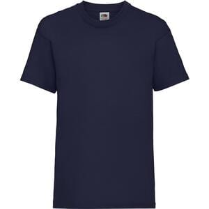 Fruit of the Loom SS031 - T-Shirt Cintré Enfant 100% Coton Valueweight Navy