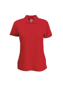 Fruit of the Loom SS212 - Polo 65/35 femme Rouge