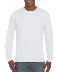Gildan GD014 - T-Shirt à Manches Longues Homme Blanc
