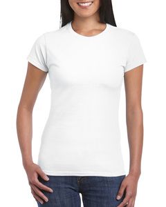 Gildan GD072 - T-Shirt Femme 100% Coton Ring-Spun Blanc