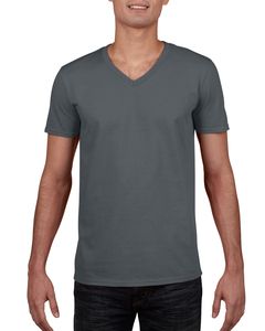 Gildan GD010 - T-Shirt Homme Col V Softstyle Charcoal
