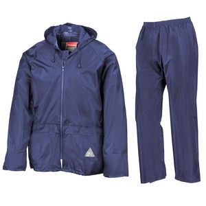 Result RE95A - Ensemble veste/pantalon imperméable épais. Bleu Royal