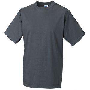 Russell J180M - T-shirt Classique super fil de chaîne continu Convoy Grey