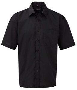 Russell Europe 935M - Short Sleeve Poplin Shirt Noir