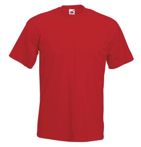 Fruit of the Loom 61-044-0 - T-Shirt Homme Super Premium 100% Coton Rouge