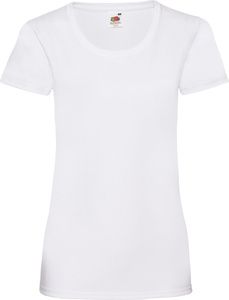 Fruit of the Loom 61-372-0 - T-Shirt Femme 100% Coton Lady-Fit Blanc
