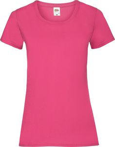 Fruit of the Loom 61-372-0 - T-Shirt Femme 100% Coton Lady-Fit Fuchsia