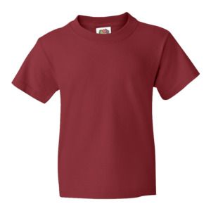 Fruit of the Loom 61-033-0 - T-Shirt Enfants 100% Coton Value Weight Rouge