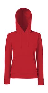 Fruit of the Loom 62-038-0 - Lady Fit Hooded Sweat Rouge