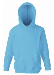 Fruit of the Loom 62-043-0 - Kids Hooded Sweat Azure Blue