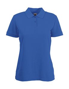 Fruit of the Loom 63-212-0 - Ladies Polo Blended Fabric Bleu Royal