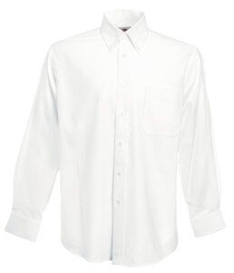 Fruit of the Loom 65-114-0 - Oxford Shirt LS Blanc
