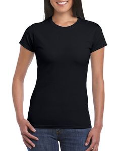 Gildan 64000L - T-shirt manches courtes femme RingSpun Noir
