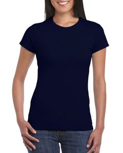 Gildan 64000L - T-shirt manches courtes femme RingSpun Marine