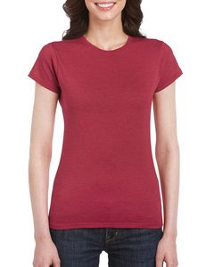 Gildan 64000L - T-shirt manches courtes femme RingSpun Antique Cherry Red