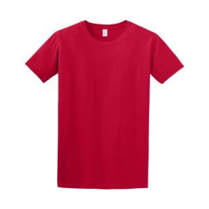 Gildan 64000 - T-Shirt Homme 100% Coton Ring-Spun Cherry Red
