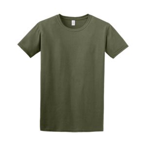 Gildan 64000 - T-Shirt Homme 100% Coton Ring-Spun Military Green