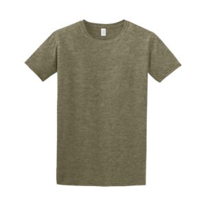 Gildan 64000 - T-Shirt Homme 100% Coton Ring-Spun Heather Military Green