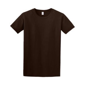 Gildan 64000 - T-Shirt Homme 100% Coton Ring-Spun Chocolat Foncé