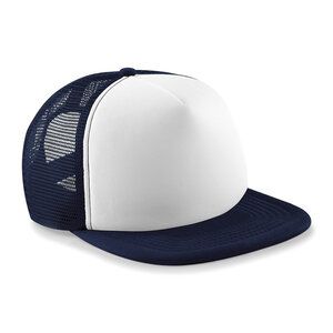 Beechfield B645b - Junior Vintage Snapback Trucker French Navy/White