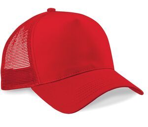 Beechfield BC640 - Casquette Snapback trucker Classic Red / Classic Red