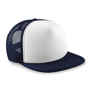 Beechfield BC645 - Casquette snapback trucker vintage French Navy / White