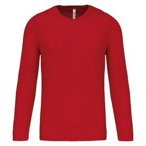 ProAct PA443 - T-Shirt Sport Manches Longues Rouge