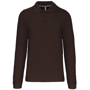 Kariban K243 - POLO MANCHES LONGUES Chocolat