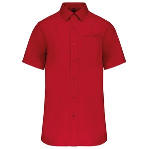 Kariban K543 - CHEMISE POPELINE MANCHES COURTES Classic Red
