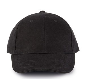 K-up KP011 - ORLANDO - CASQUETTE HOMME 6 PANNEAUX Noir