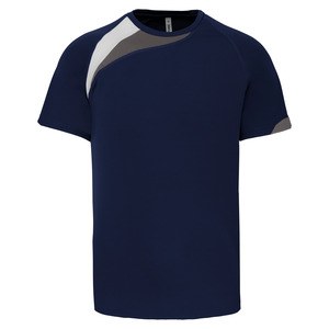 ProAct PA437 - T-SHIRT SPORT MANCHES COURTES ENFANT Sporty Navy / White / Storm Grey